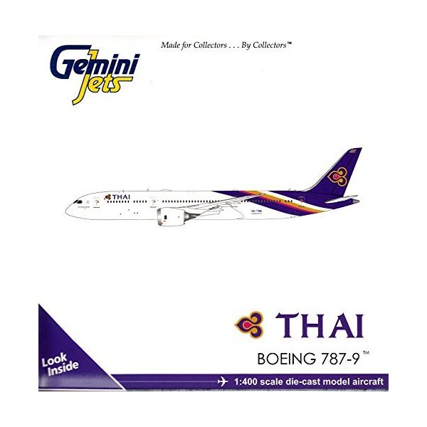 Gemini Jets GJTHA1691 Model Aircraft Thai Airways Boeing B787-9 HS-TWA Dreamliner 1/400 Scale 並行輸入品