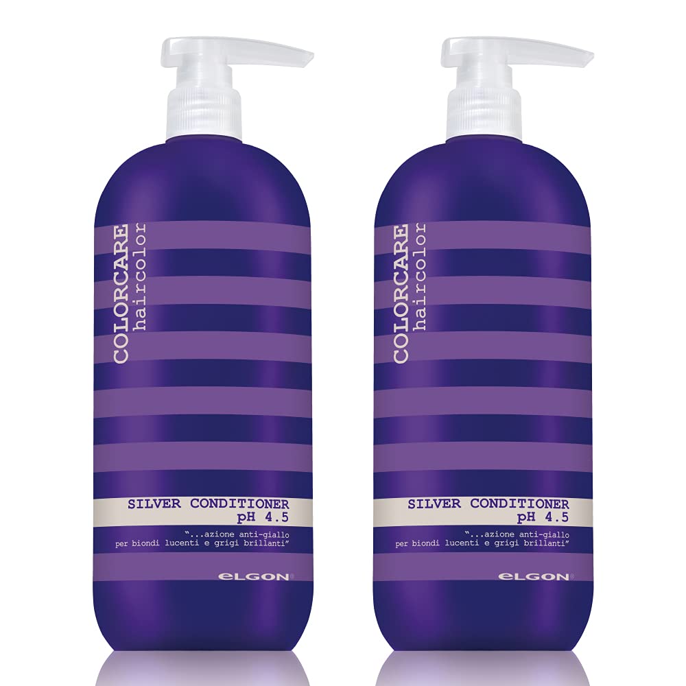 eLGON (エルゴン) エルゴン カラーケア シルバーコンディショナー サロン専売 紫シャンプー お得な2本セット 1000ml