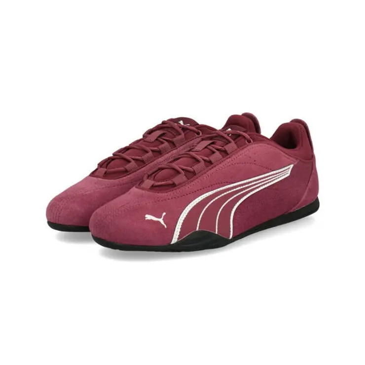 PUMA プーマ CATCH SOLEIL SD【軽量】レディーススニーカー 薄底 ロープロファイル(キャッチソレイユスエード) 403955 04 チームリーガルレッド/プーマホワイト
