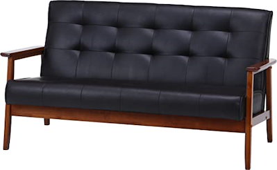 他サイト： 不二貿易 ソファ 2人掛け 幅135cm ダークブラウン 合皮 フレンズ 71157の商品画像