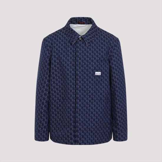GUCCI Men Long Tops 813998 ZAR26 4069 BLUE WHITE