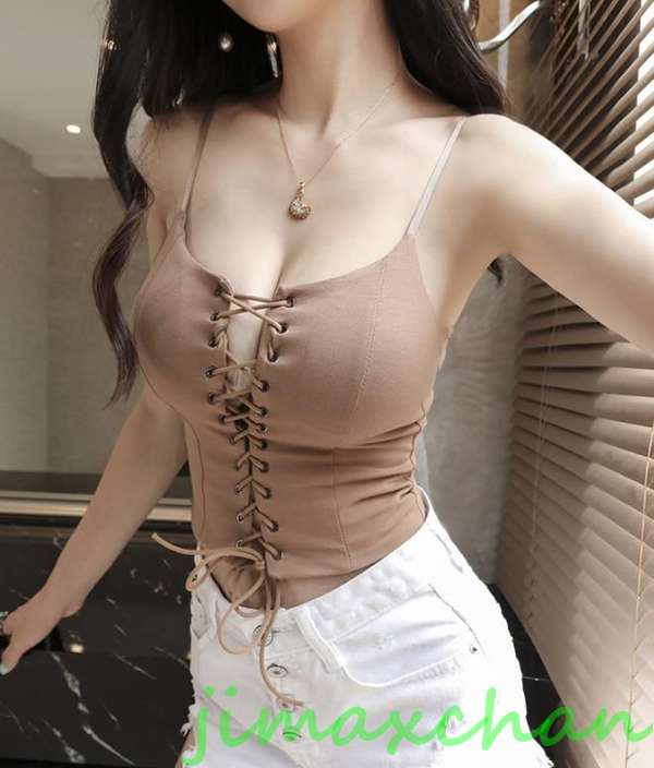 サマー　Ｔシャツ キャミソール タートルネック セーター レディースファッション タートル 胸開きタート セクシー Vネック ベアトップ ベアトップ 韓国風