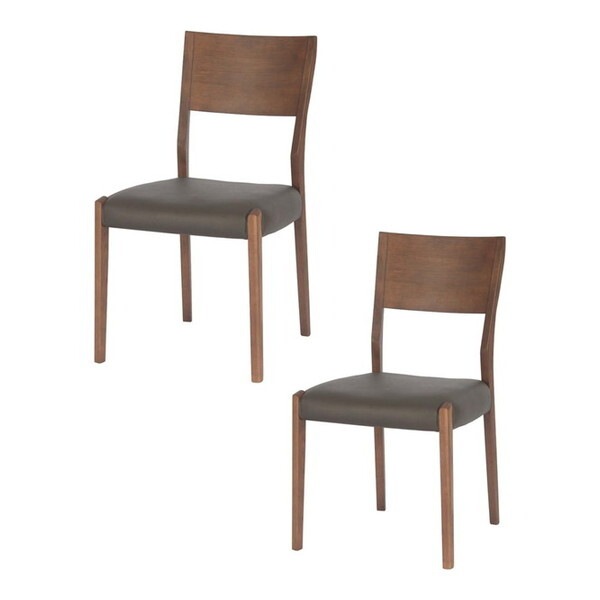 筑波産商 YUME2 106 サイドチェア 2脚 WBNR/BK メーカー直送