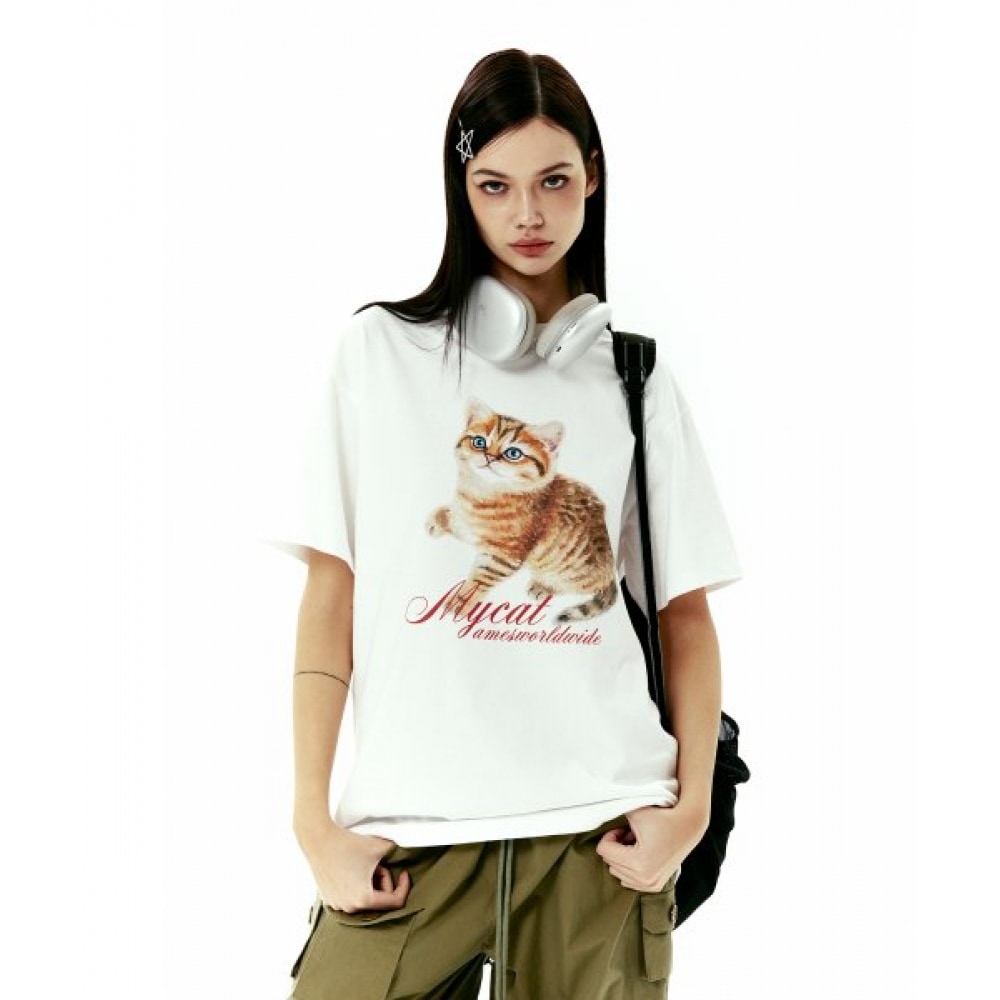 ゲームズワールドワイドマイキャットTシャツホワイト