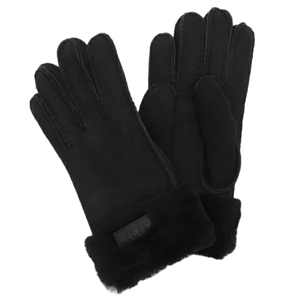 手袋 カフグローブ シープスキン ブラック レディース 17369 W TURN CUFF GLOVE BLK