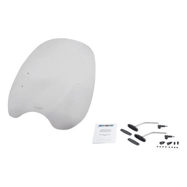 スクリーンセット カスタム スモーク ユニバーサル ハンドルポストマウントキット付き SET-HKSD-MCU-S