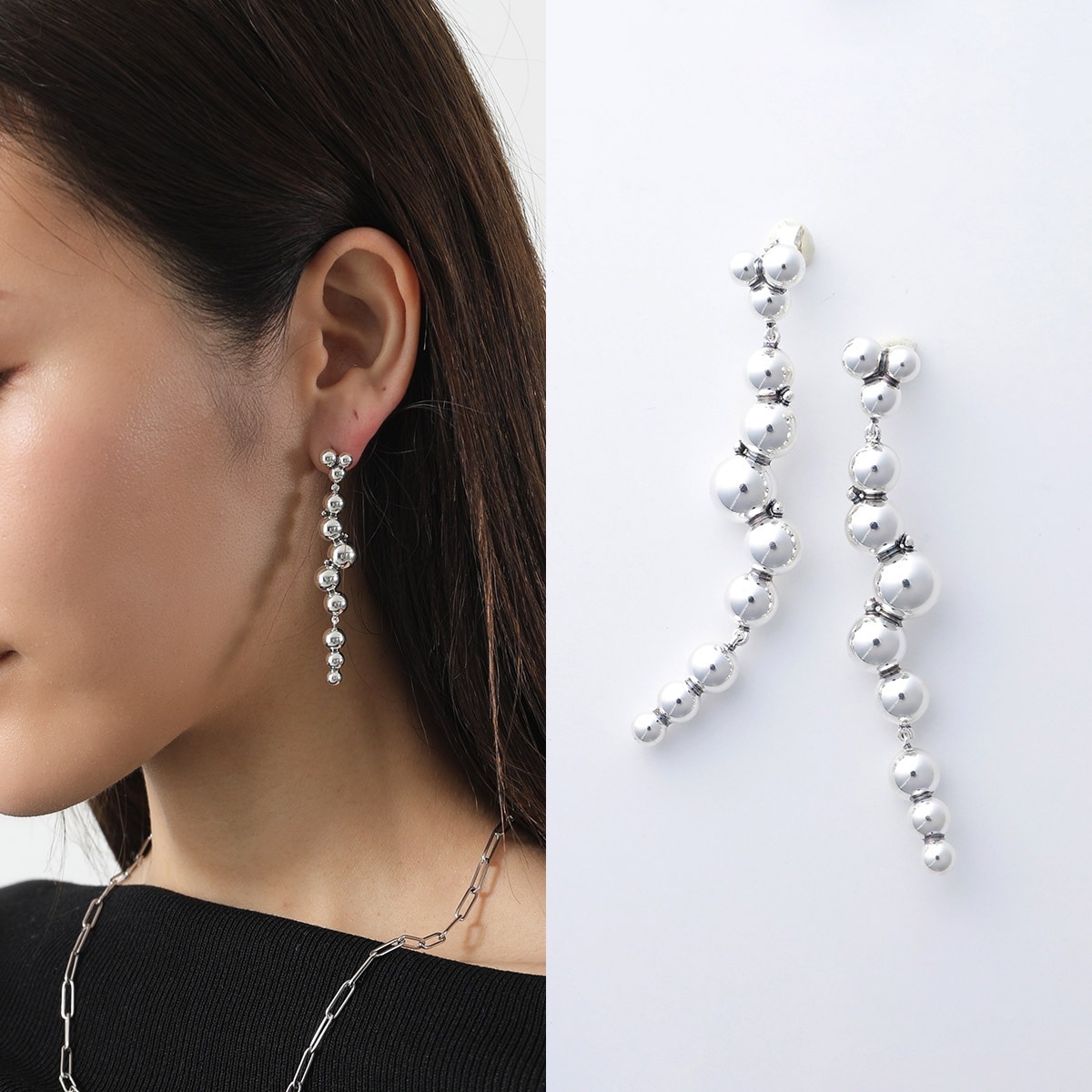 GEORG JENSEN ジョージ ジェンセン ピアス MOONLIGHT GRAPES ムーンライトグレープ GRAPE EARRING 551L 10019040 レディース SILVER