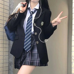 ジャケツト 冬アウターセーラー服春トレンチコート韓国 学生 スクールブレザー 女子高生 中学生 冬 女の子 レディース 卒業式 高校生 無地 学生服 春 秋 入学 ジャケット 制服ジャケット 無地 J