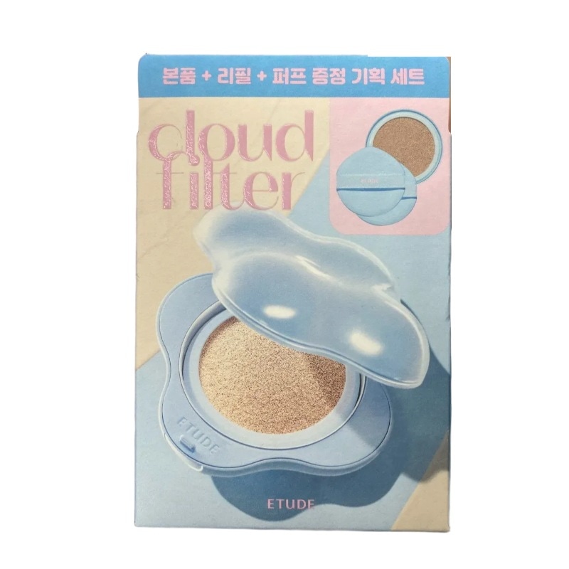 クラウドフィルタークッションリフィル＋パフ2枚入りセット 【正規韓国コスメ・並行輸入】
