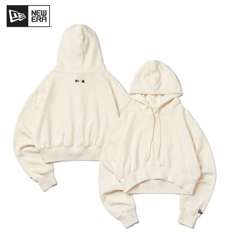 ニューエラ WOMENS 裏毛 スウェット ショート丈 プルオーバーフーディー Maika Yamamoto 山本舞香 Off White レディース