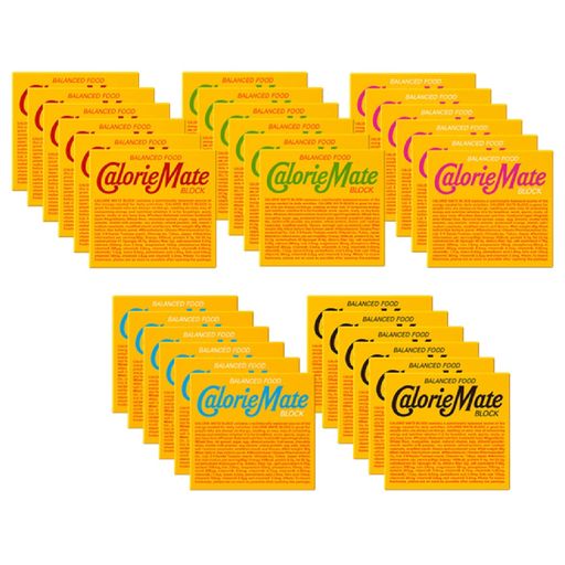 【セット商品】大塚製薬 カロリーメイト ブロック [チョコレート味/チーズ味/フルーツ味/メープル味/バニラ味] 全種セット 4本入り 各6個 4個 (X 30)