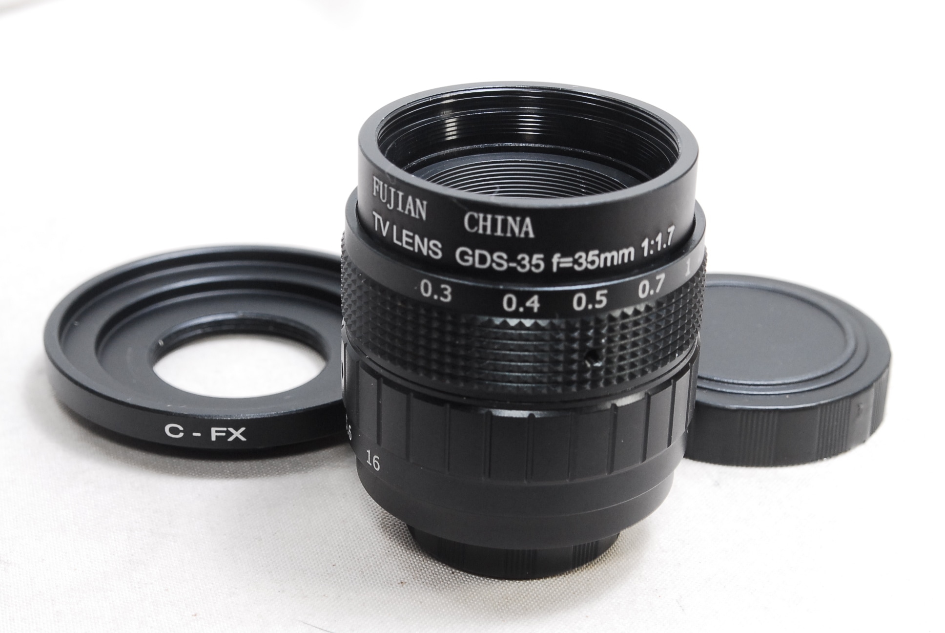 35mm F1.7 BK FUJIFILM Xマウント Fujian CCTV マニュアル 単焦点レンズ マウントアダプター
