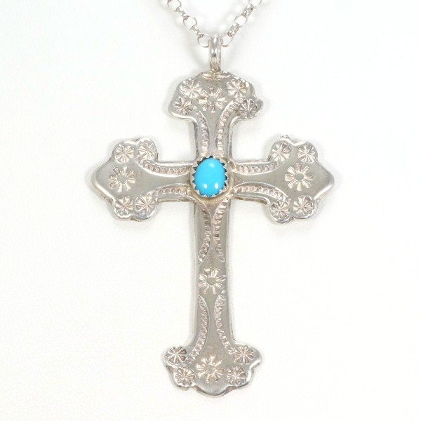 シルバー ネックレス ターコイズ 総重量約12.1g 約65cm ジュエリー 中古