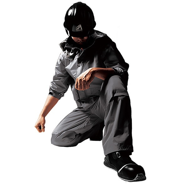 マック Makku レインハードプラス2 AS5400-GRAY メンズ レインコート パンツ 合羽 上下セット 5,336円