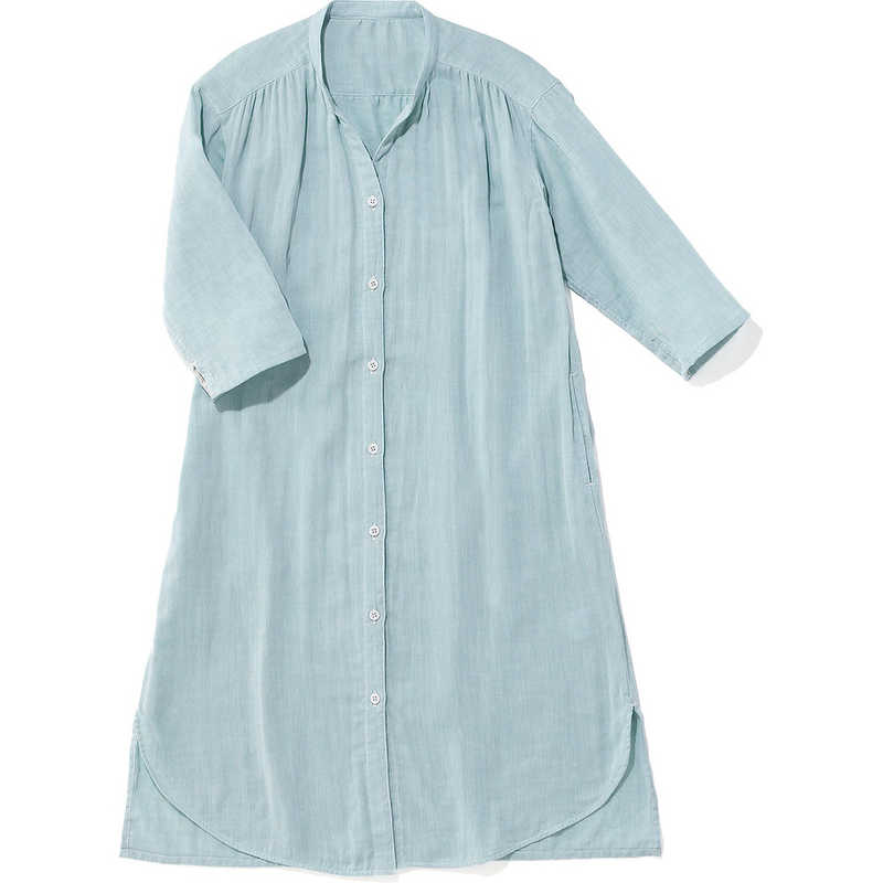 タオル美術館　cococi beauty シャルロット ガーゼシャツワンピース Lサイズ ラベンダー