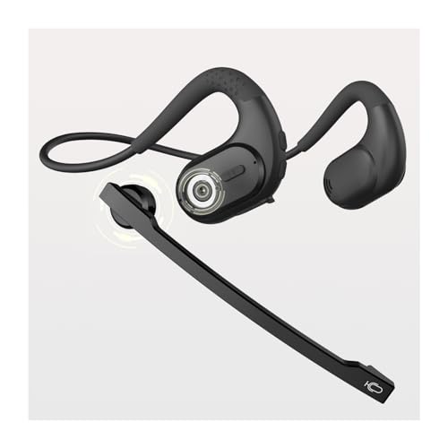 Bluetoothヘッドセット 【2025進級版業界新設計】 マイク脱着式 Earaku(イアラク) MicCuff G9 一体両用 通話用イヤホン ヘッドセット マイク付き 両耳 耳掛け 空気伝導