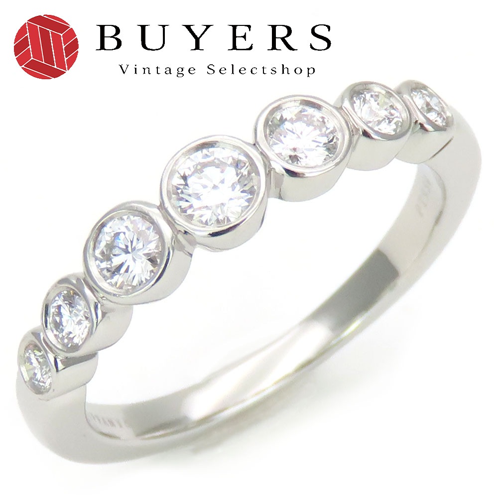 中古 リング・指輪 ジャズグラジュエイテッド Pt950 ダイヤモンド 約4.4g プラチナ 約＃11 ジュエリー レディース 女性 114,400円