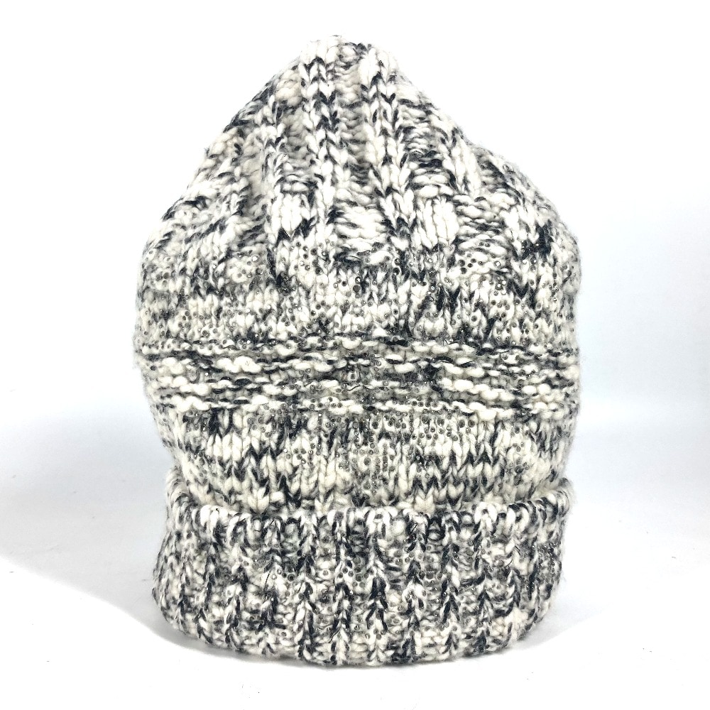 ニット帽 ラインストーン ビーニー 帽子 ニット帽 ニットキャップ ウール/カシミヤ ブラック 27,170円