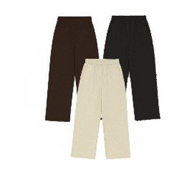女性ベルベットコーデュロイボンディングワイドパンツ 10540-138-851-12AB-SH