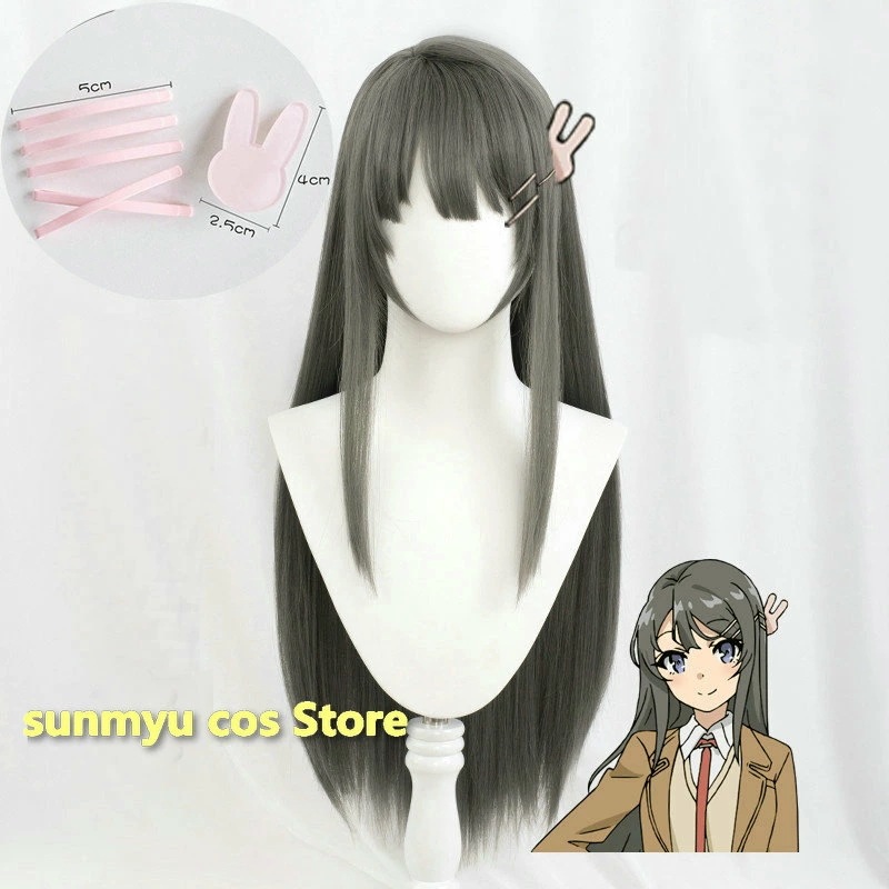 青春ブタ野郎はバニーガール先輩の夢を見ない 桜島麻衣 コスプレウィッグ