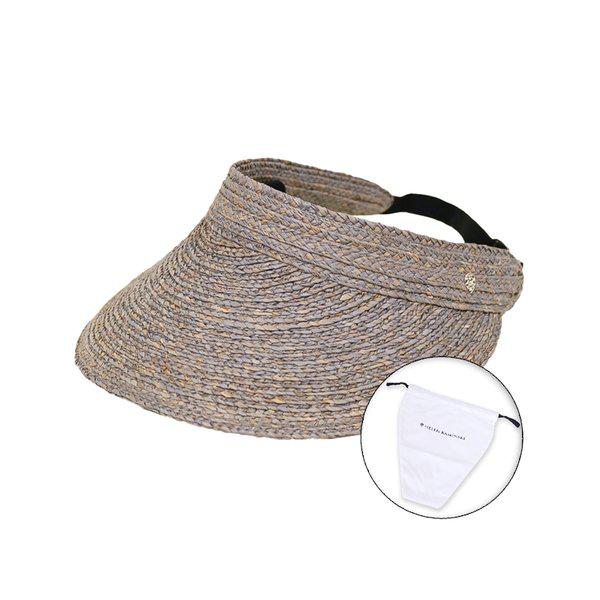 26SS 女性 カースティン バイザーハット イクリプスメランジ ダストバッグ付き HAT52474 ECLIPSEMELANG