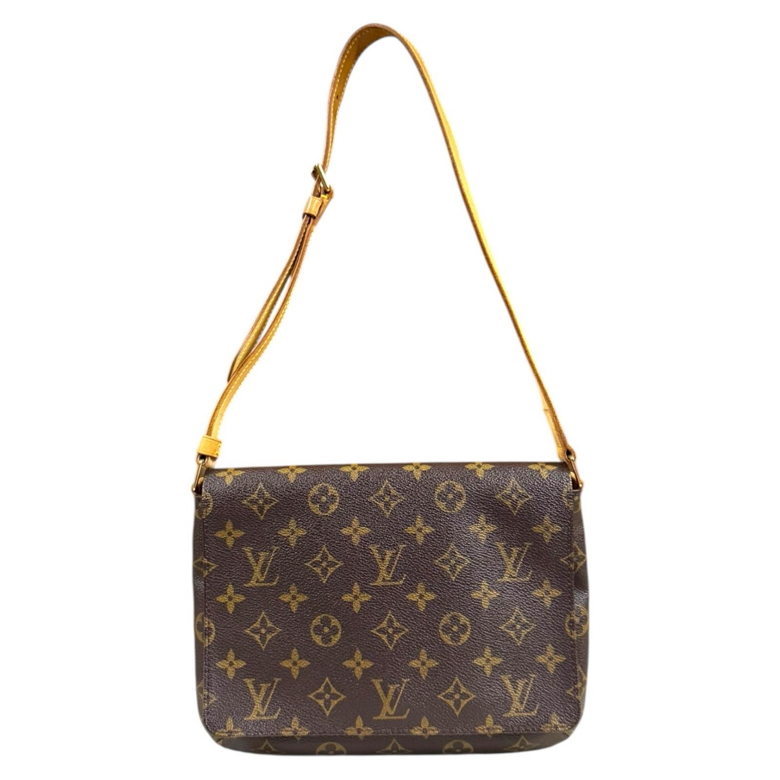 ルイヴィトン ミュゼットタンゴ　ショート モノグラム ショルダーバッグ モノグラムキャンバス M51257 ブラウン LOUIS VUITTON 中古