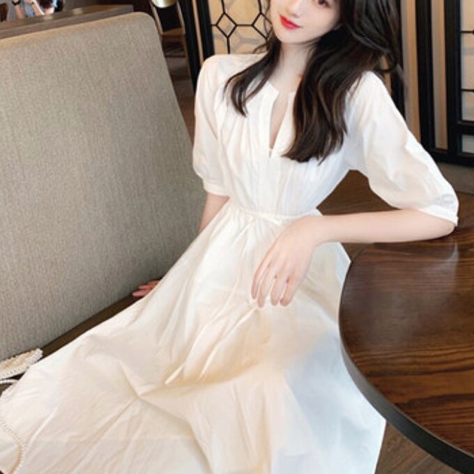 ワンピース 袖あり かわいい 大人可愛い きれいめ シンプル カジュアル 大人 上品 おしゃれ