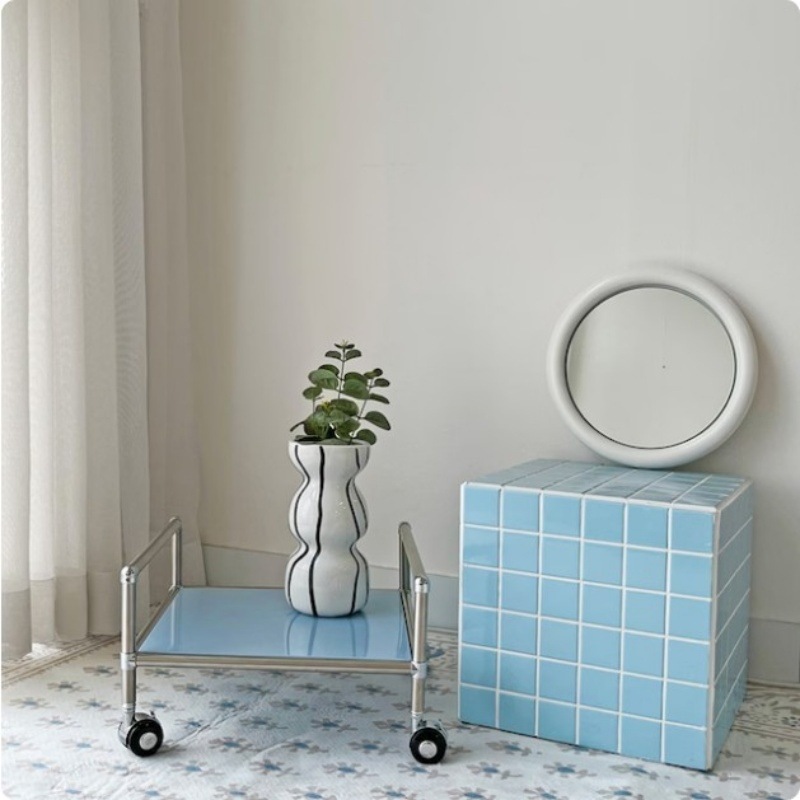 the frigg1段 移動式 トロリー モジュール 棚 植木鉢台 7色