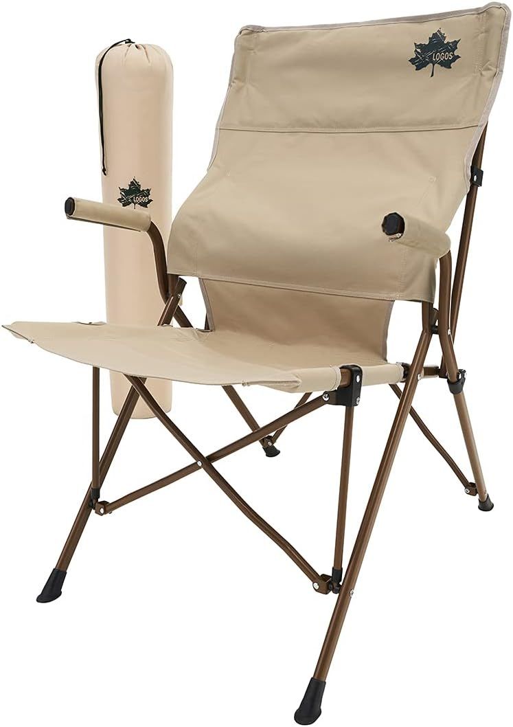 ワークバックチェア ベージュ アウトドア 折り畳み キャンプ 椅子 耐荷重150kg