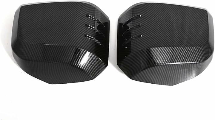 互換品 ハイエース ドアミラー サイドミラー カバー 200系 6型 7型 8型 左右セット 貼るだけ かんたん装着 (カーボン調)