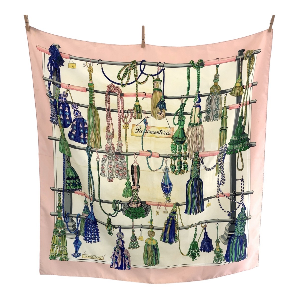 カレ90 Passementerie マルチカラー シルク スカーフ レディース 409335