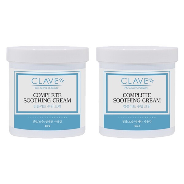 (ロッテ百貨店)(レディ) クラベ コンプリート スージングクリーム 450g 2個 肌を落ち着かせる保湿クリーム 大容量 (贈呈品なくなり次第贈呈終了)