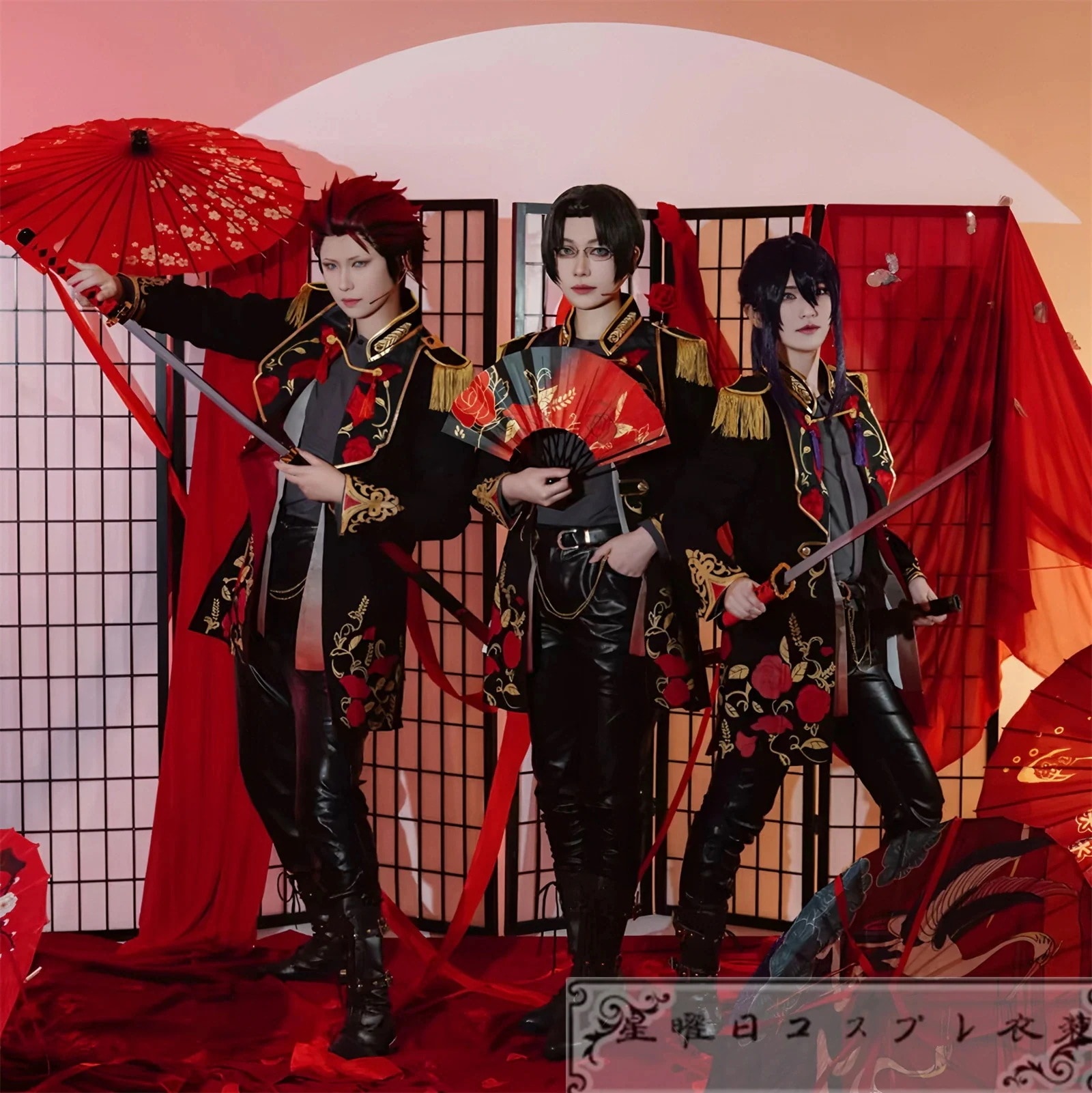 1224あんスタ Valkyrie 紅月 勇侠青春謳 鬼龍紅郎 蓮巳敬人 神崎颯馬 斎宮宗 影片みか コスプレ衣装 コスチューム