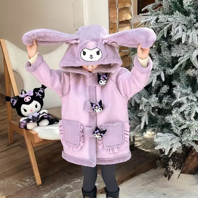 女の子用カーディガン秋冬新作子供用セータークロミトップス赤ちゃん用冬着洋風カーディガンコート