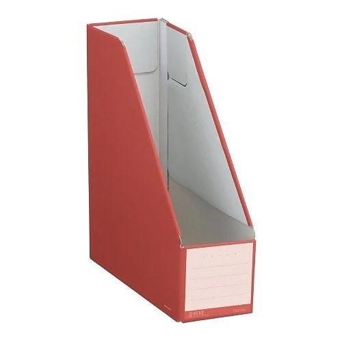 （まとめ買い）ファイルボックス NEOS （スタンドタイプ） A4 カーマインレッド フ-NEL450R [x10]