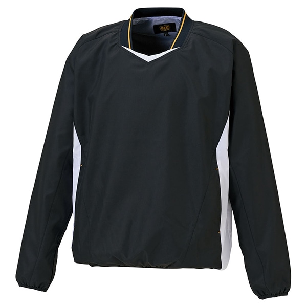 ゼット 野球ウエア 少年用 長袖Vネックジャンパー ブラック/ホワイトA 130cm BOV331J 1911A