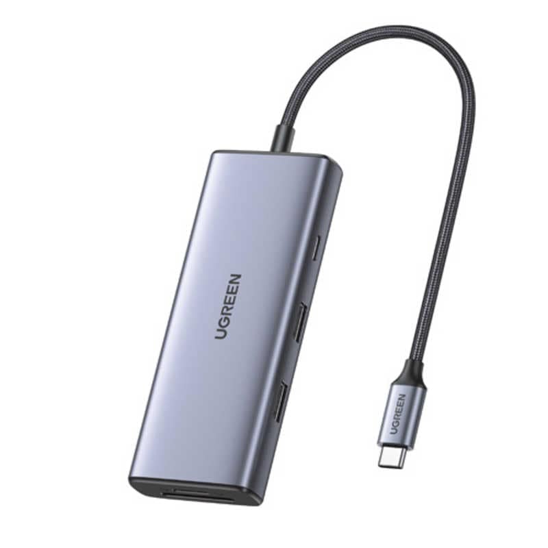 UGREEN　Revodok Pro 7-in-1 USB-C ハブ 15531 ［USB Power Delivery対応］ グレー　UGR-OT-000015