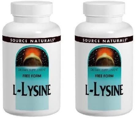 ソースナチュラルズ,　L-リジン(L-Lysine) 1000mg 250錠　2ボトル
