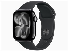 Apple Watch Series 11 GPSモデル 42mm MEQT4J/A [ジェットブラック・ブラックスポーツバンド S/M]