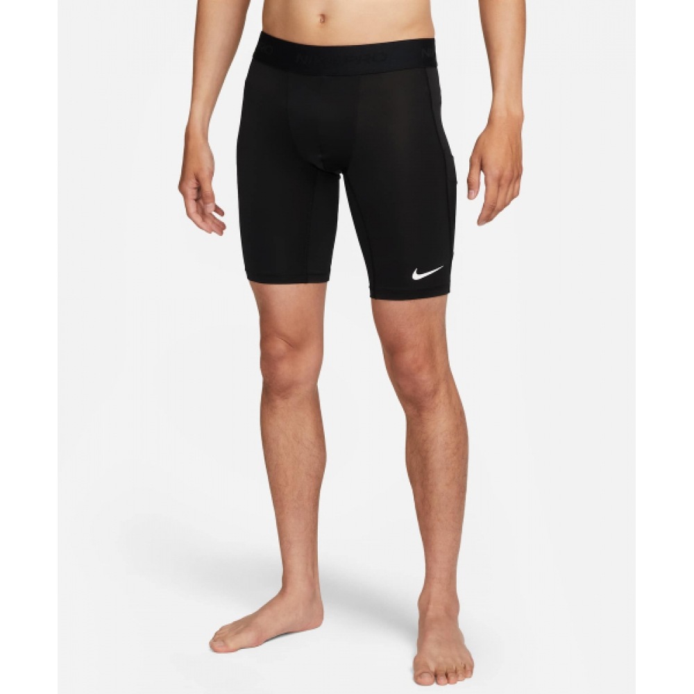 ナイキプロドライフィットフィットネスロングショーツ M-ブラック:ホワイト/ FB7964-010