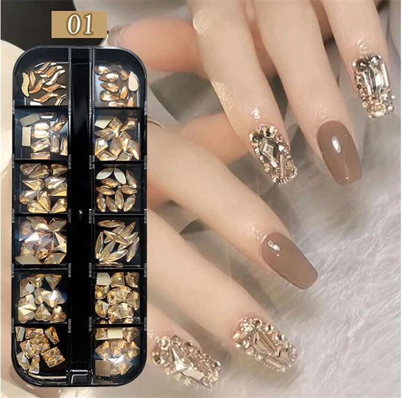 【1つ買うと10つ無料】ネイルパーツ アクセサリー ダイヤパーツ ジルコン ネイルアート デコパーツ ストーン84