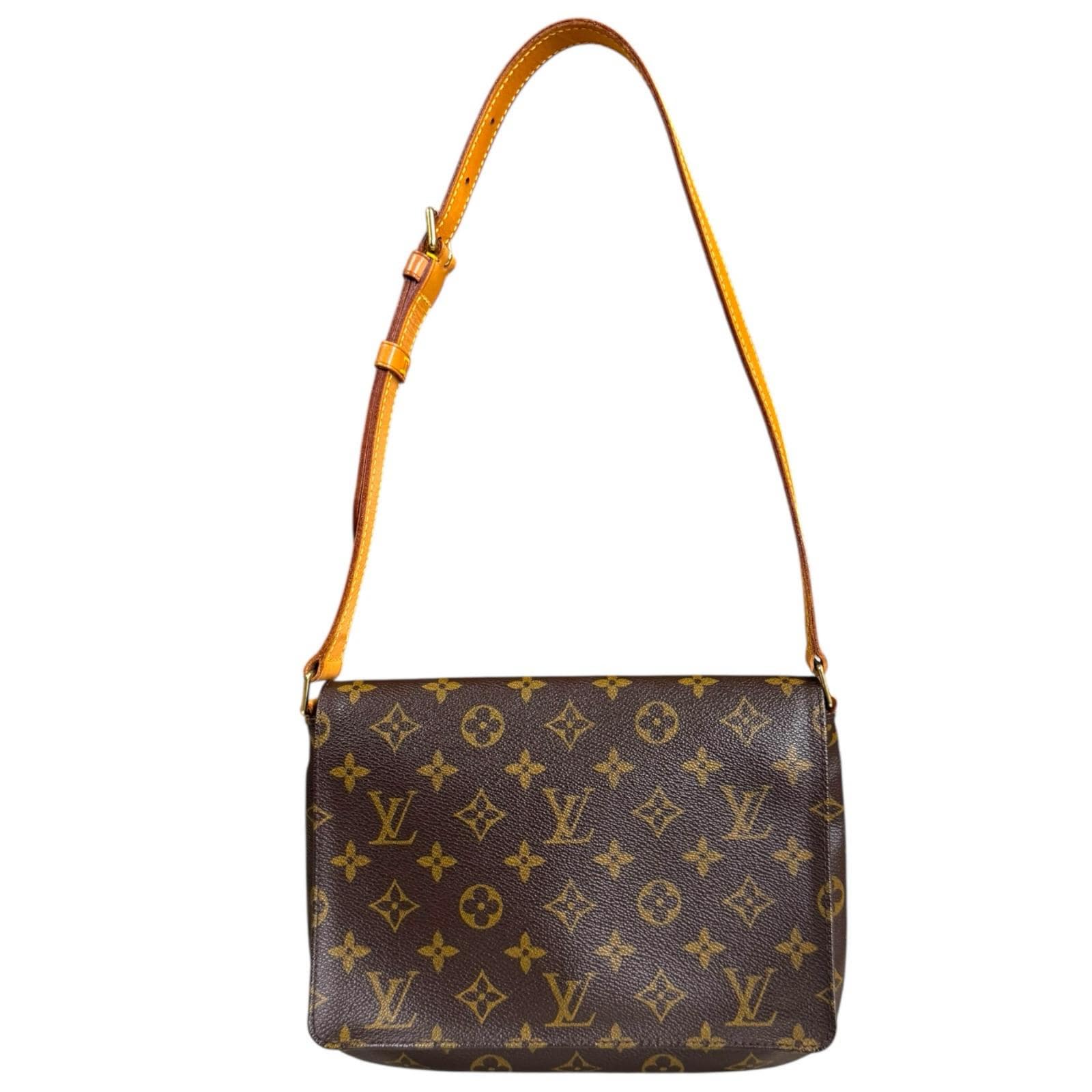 ルイヴィトン ミュゼットタンゴ ショート モノグラム ショルダーバッグ モノグラムキャンバス M51257 ブラウン LOUIS VUITTON 中古