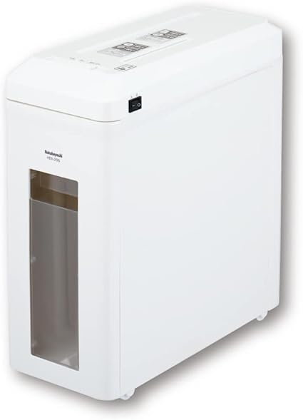 シュレッダー A4 最大裁断7枚 CD・カード細断可能 ホチキス対応 ホワイト Z0228