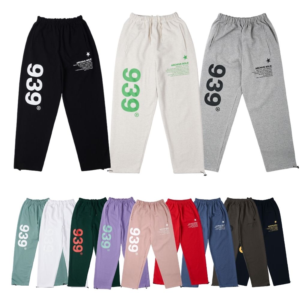 ARCHIVE BOLD939 Logo Sweat Pants 12色 : 韓国製造（関税込み）