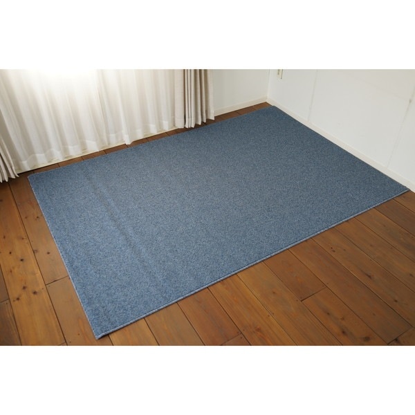 スミノエ 防ダニ カーペット ルベリー 江戸間3帖 ブルー メーカー直送
