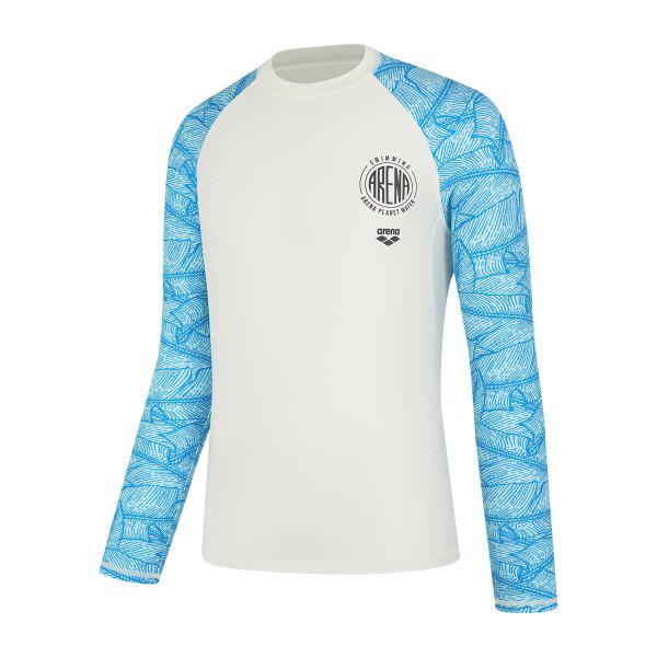 男性リーフレジャーラッシュガード(A4BM1PR06_OWT)