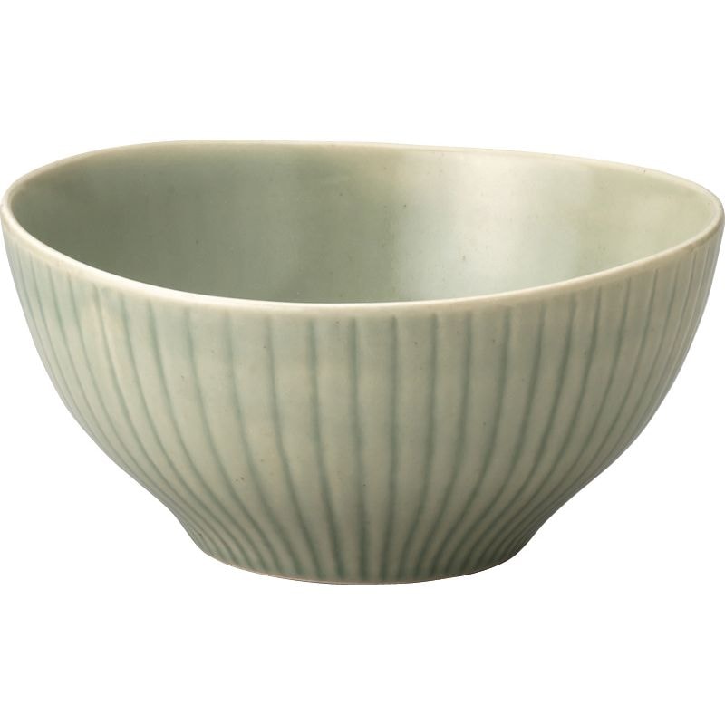 作山窯 Daisy ゆらぎボウルL グリーン
