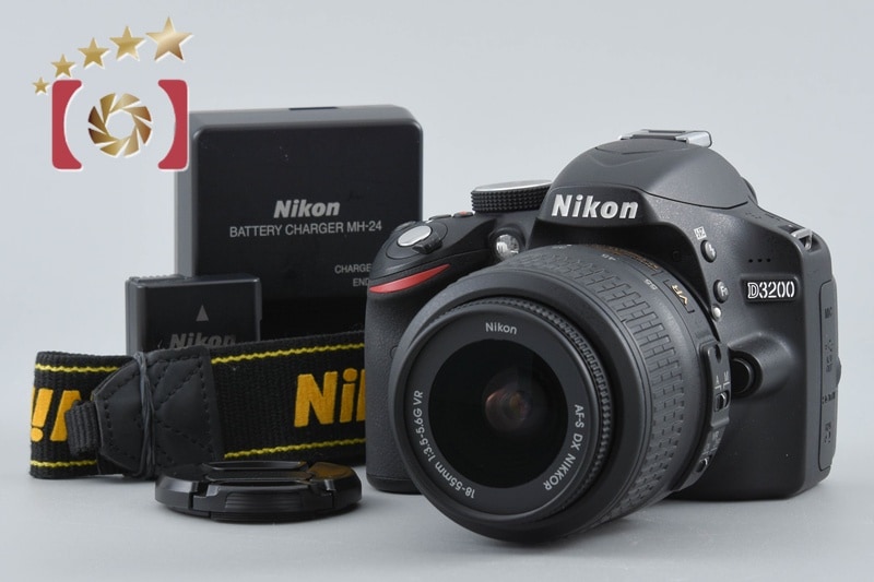 D3200 18-55 VR レンズキット ブラック シャッター回数僅少