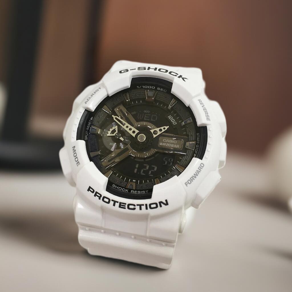 GショックG-SHOCK カシオ メンズウオッチ gショック アナデジ GA-110GW-7AJF プレゼント 腕時計 ラッピング無料 メッセージカード手書きします あす楽対応