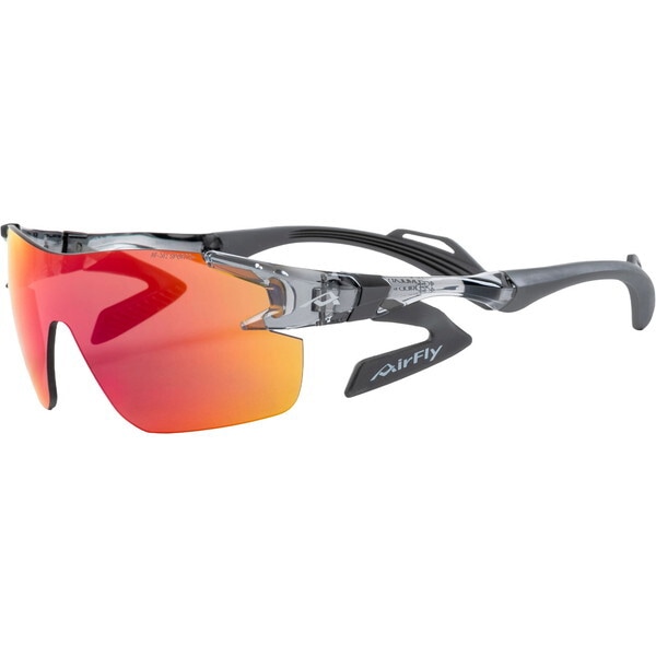 AirFly エアフライ AF-302 C-34SP 鼻パッドがないスポーツサングラス クリアA フレーム/クリアアッシュレンズ/ゴールドミラー ユニセックス 18,042円